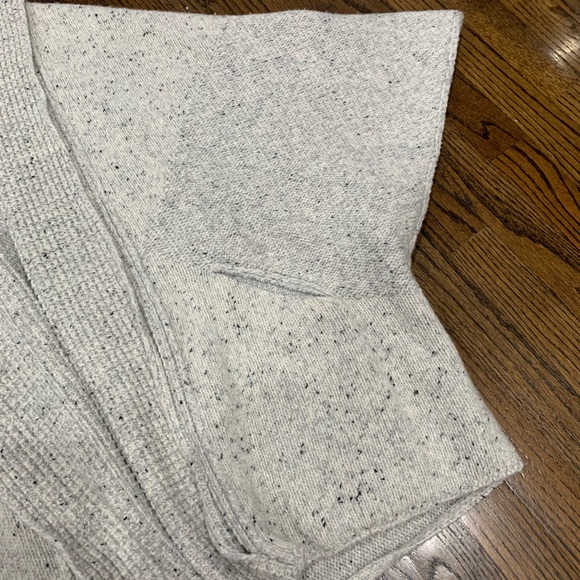 New White + Warren Oversized Sweater Cardigan Light Gray Women’s M/L - Picture 2 of 7